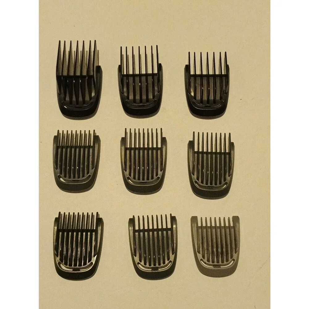 Philips Norelco MG3750/50 Parts Lot w/ Hair Comb Guard Guides/Charger
